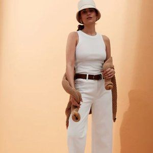 Banana Republic High Rise Wide Leg Crop Jeans